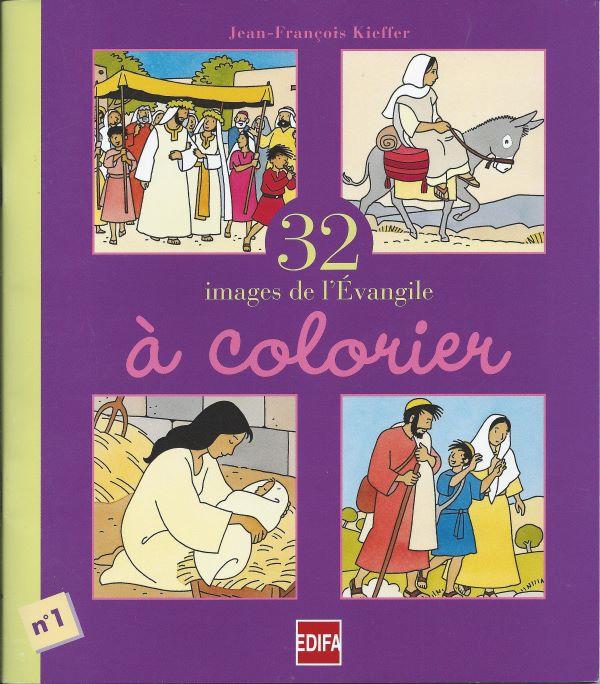 32 images de l'Evangile à colorier. n°1