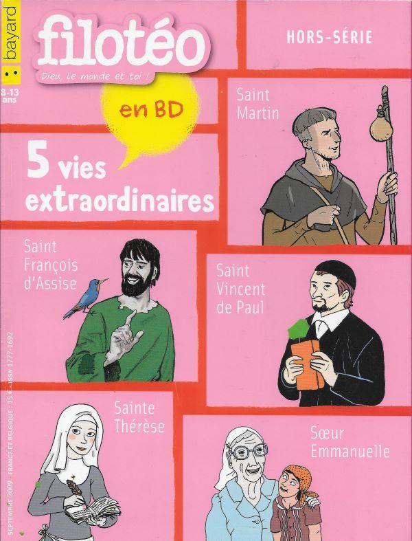 5 vies extraordinaires en BD